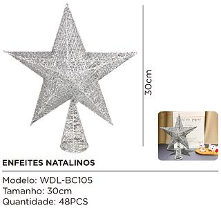 estrela topo de arvore de natal