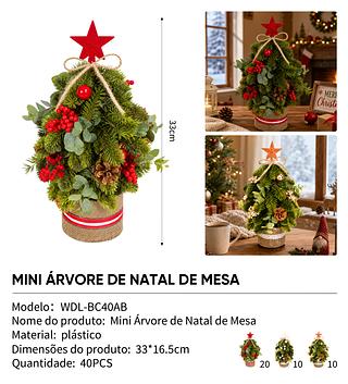 mini arvore de natal de mesa