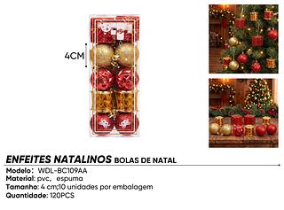 kit bola de natal e enfeite