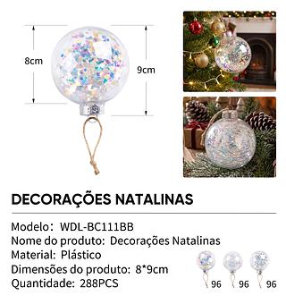 bola de natal decorada