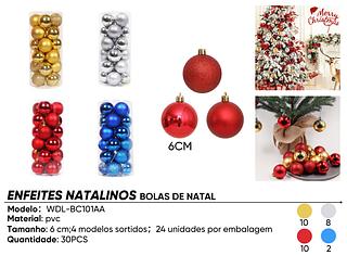 bolas de natal coloridas