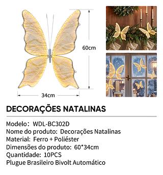decoração borboleta de natal