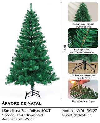 árvore de natal 1.5m