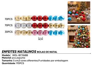 bolas de natal coloridas