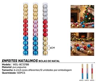 bolas de natal coloridas