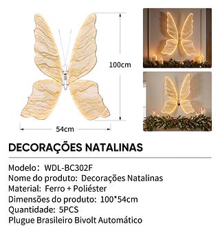 luz decorativa de borboleta