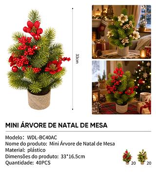 mini árvore de natal de mesa