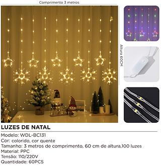 luzes de natal 3m