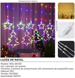 luzes de natal 3m