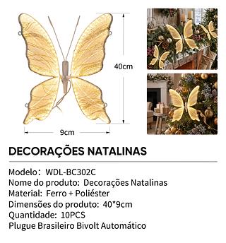 luz decorativa de borboleta