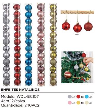 bolas de natal coloridas