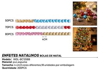 bolas de natal coloridas